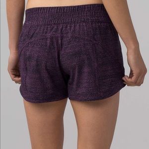 Lululemon purple tracker shorts